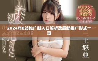 2024年B站推广新入口解析及最新推广形式一览