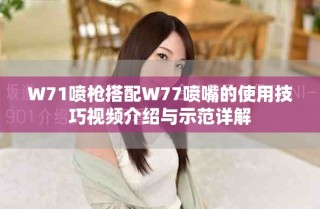 W71喷枪搭配W77喷嘴的使用技巧视频介绍与示范详解