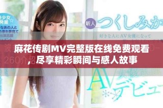 麻花传剧MV完整版在线免费观看，尽享精彩瞬间与感人故事