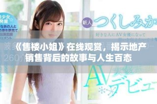 《售楼小姐》在线观赏，揭示地产销售背后的故事与人生百态
