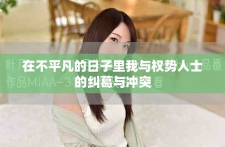 在不平凡的日子里我与权势人士的纠葛与冲突