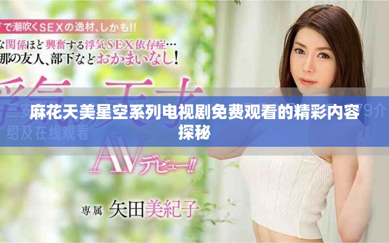 麻花天美星空系列电视剧免费观看的精彩内容探秘