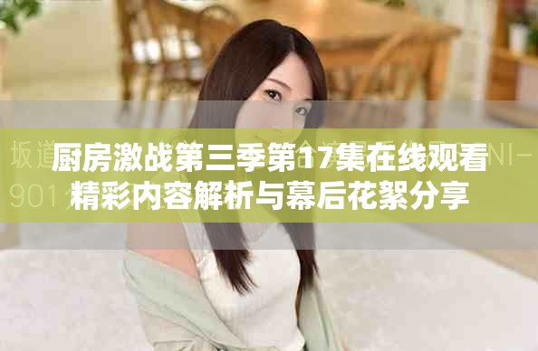 厨房激战第三季第17集在线观看精彩内容解析与幕后花絮分享