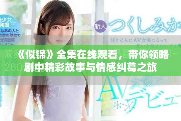 《似锦》全集在线观看，带你领略剧中精彩故事与情感纠葛之旅