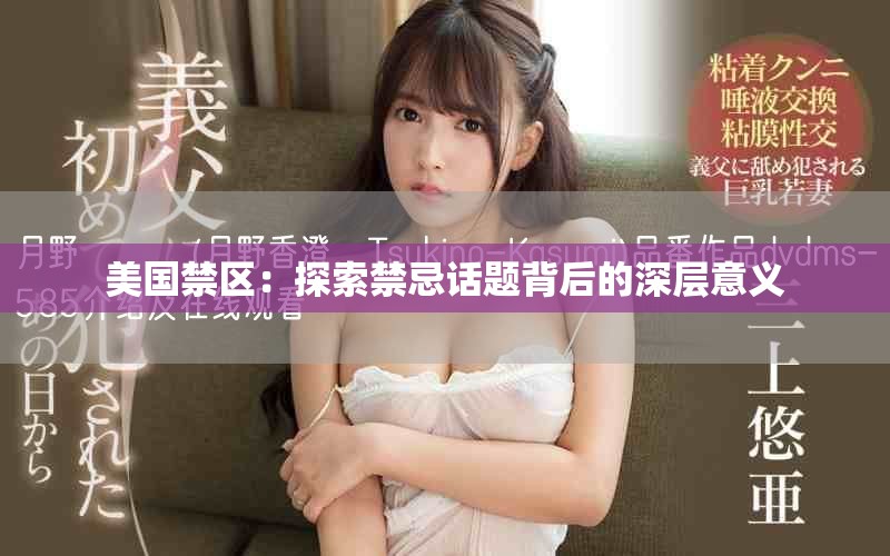 美国禁区：探索禁忌话题背后的深层意义
